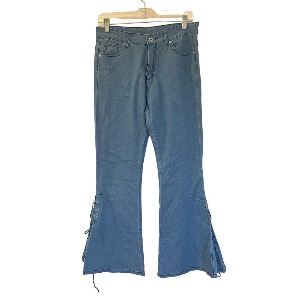 Women's Bell Bottom Jeans sz XS Lace Details